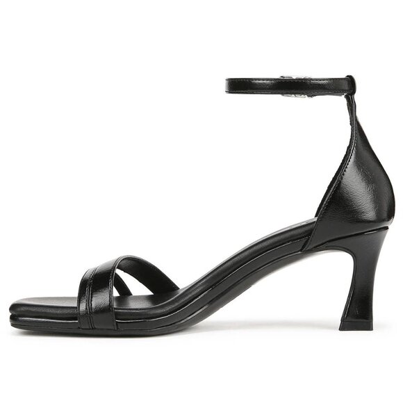 Naturalizer Women's Khloe Open Square Toe Dress Sandals - Black Faux Leather - Picture 2 of 4